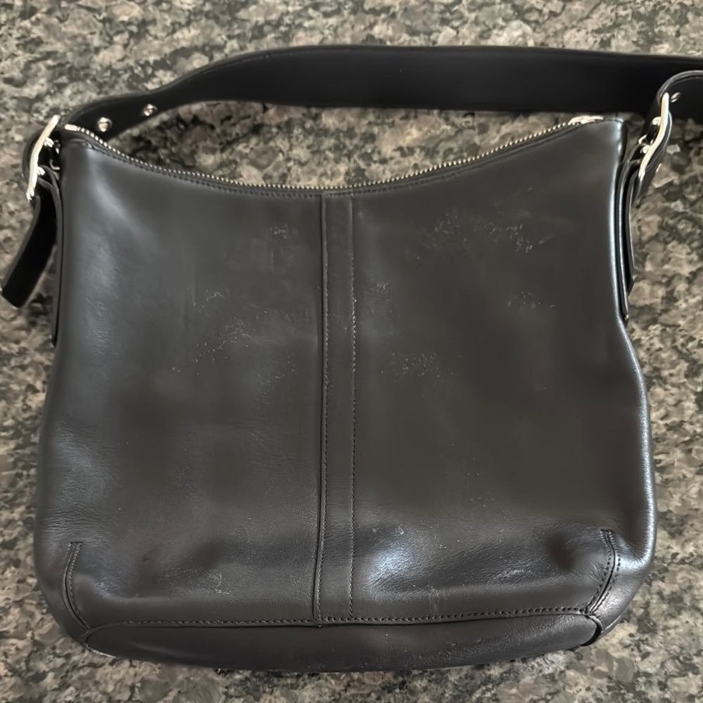 Coach vintage black leather crossbody - Picture 14 of 14
